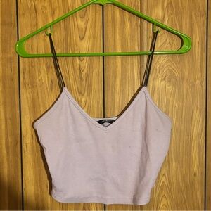SHEIN purple cropped tank top